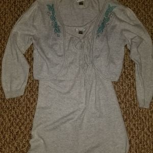 American Eagle sweater set with embellishment